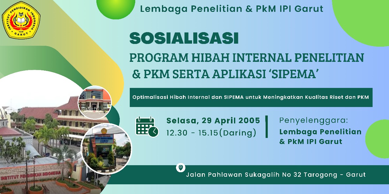 Sosialisasi Program Hibah Internal Penelitian & PKM Serta Aplikasi 'SIPEMA